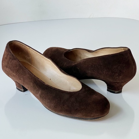 Tokio Kumagaï Paris Brown Suede Pumps Heels Size 36.5 - Picture 1 of 10